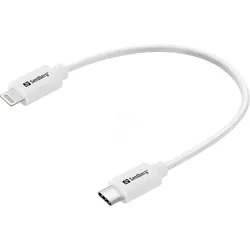 SANDBERG 136-71 - Sync- & Ladekabel, USB-C > Lightning, 0,2m