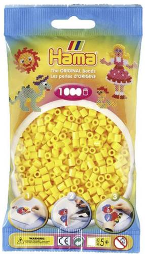 Vedes HAMA Perlen, gelb, 1.000 Stück 207-03