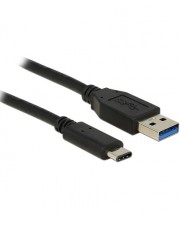 Delock 1m USB3.1-C/USB3.1-A Kabel Digital Daten DeLOCK 1 m schwarz (83870)