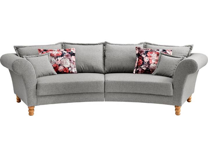 Home affaire Big-Sofa Tassilo geschwungene Formensprache, bequem, Mega Sofa, Breite 350cm, Retro romantisches Solitär Mega Sofa