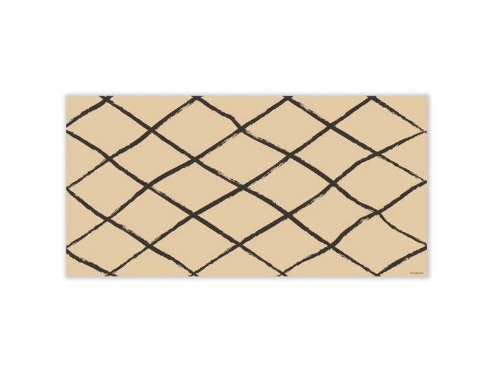 Mubusi Tapis Vinyle Berbère Crème 90x180 cm - Tapis Chambre en Vinyle