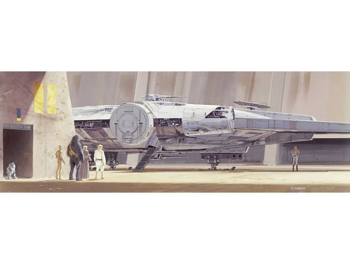 Fototapete KOMAR STAR WARS Classic RMQ Millennium Falcon - Grösse 368 x 127 cm , bunt, B:368m L:127m, Papier, Tapeten, Fototapete, Kinderzimmer