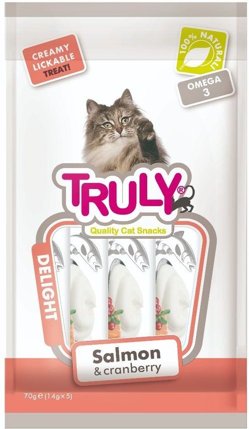 Truly - Cat Creamy Lickable Salmon & Cranberry 70g - (WP11379)