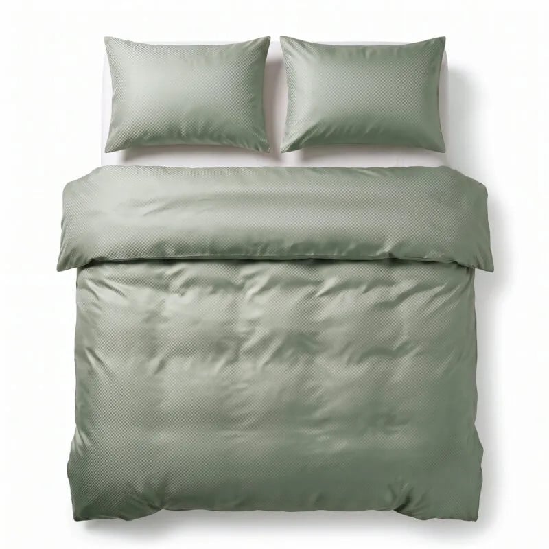 Sleeptime Satin Point Dekbedovertrek Groen 200 x 220 cm