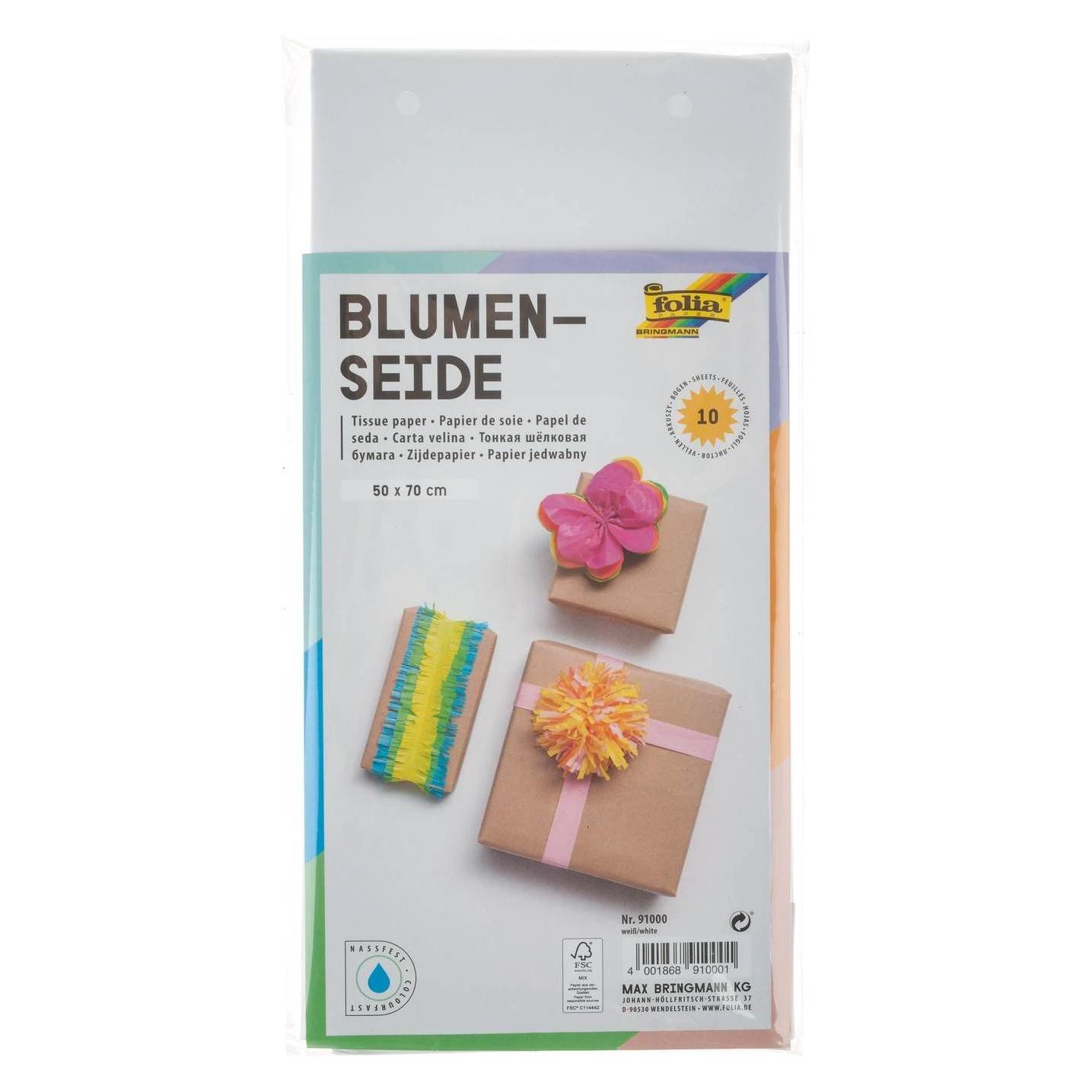 Folia Seidenpapier weiss (20 g/m², 10x) (91000)
