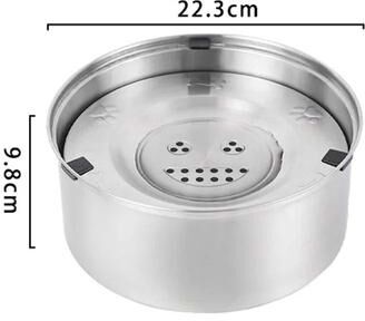 Uplift Essentials Mess Free Stainless Steel Floating Water Station 3l (101 Oz)