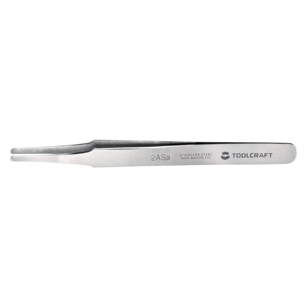 Toolcraft Pinzette 2ASA Flach-rund 120 mm (TO-5861040)