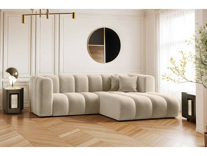 Kaiser Möbel Ecksofa L-form Sofa Grand Modular Stoff Haga und Salvador, Große Auswahl an Farben, moderner Stil, modular