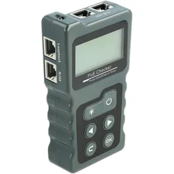 Delock, Multimeter, Netzwerktester RJ45 und PoE (Kabeltester)
