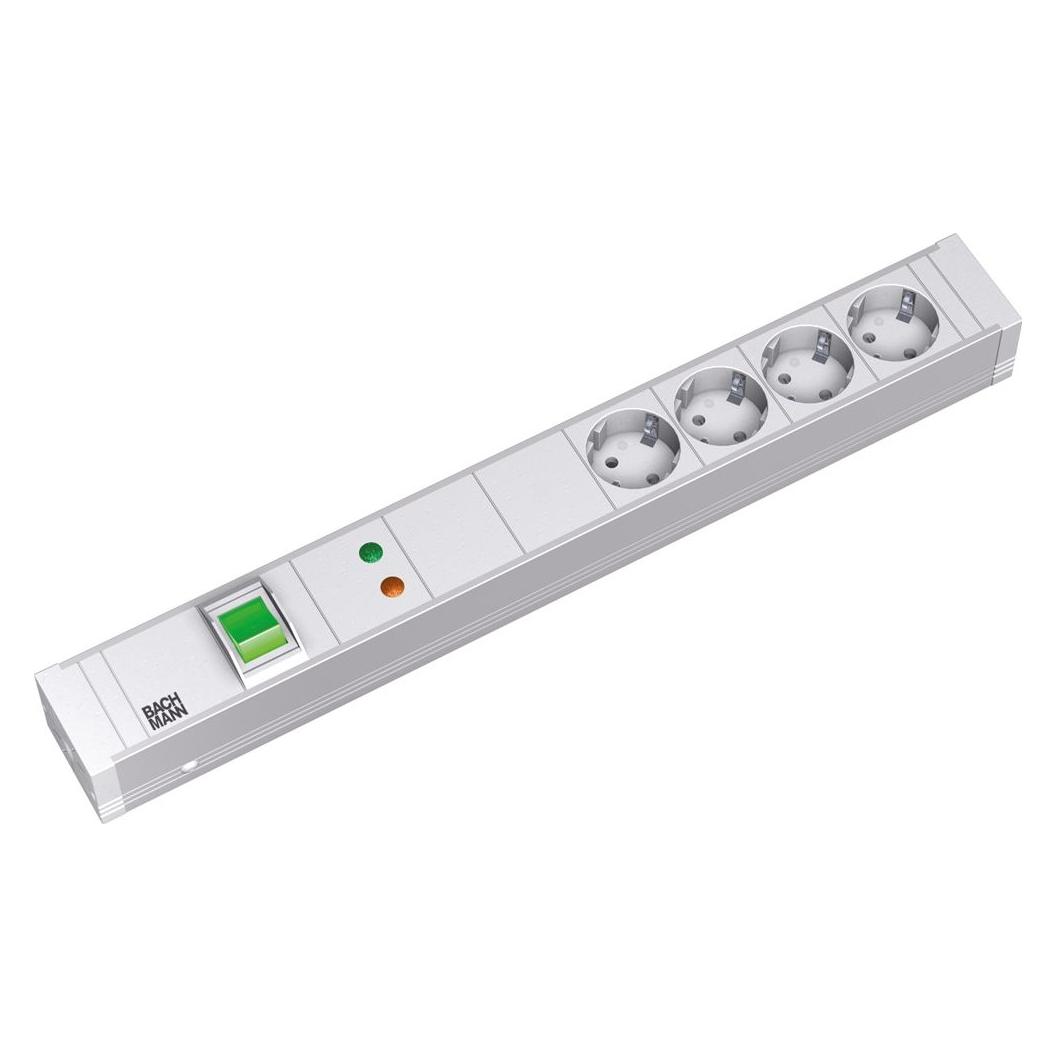 Bachmann Power Distribution Unit Aluminium (4x, CEE 7/3, 2 m) (331.0202)