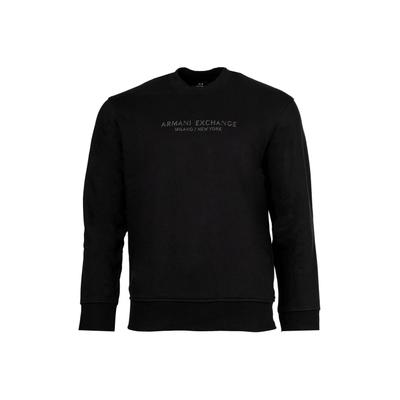 Sweatshirt ARMANI EXCHANGE "Sweatshirt SWEATSHIRT 1er Pack", Herren, Gr. L, schwarz, Obermaterial: 100% Baumwolle CO., Sweatshirts Sweatshirt