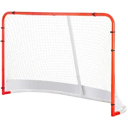 VEVOR Hockeytor Streethockeynetz, Straßenhockey-Tor Hockeynetz, 183 x 64 x 122 cm Hockey-Trainingstor-Set, offizielles Profi Indoor/Outdoor-Hockeytor aus Stahlrohren mit Netz, weiß/rot, Training