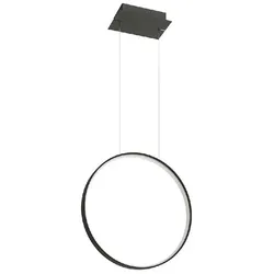Pendellampe Hängeleuchte Ring LED Wohnzimmerleuchte Esszimmerlampe schwarz
