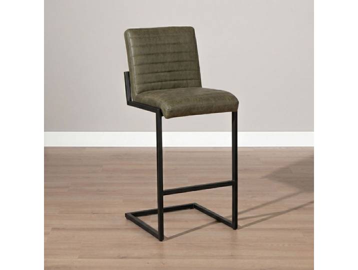 Bronx71 Barhocker Eco-Leder Block grün 79 cm