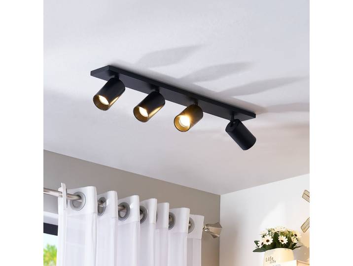 Brinja 4 plafonnier Noir - Arcchio - Salon / séjour - Moderne - Aluminium - Multi-ampoules