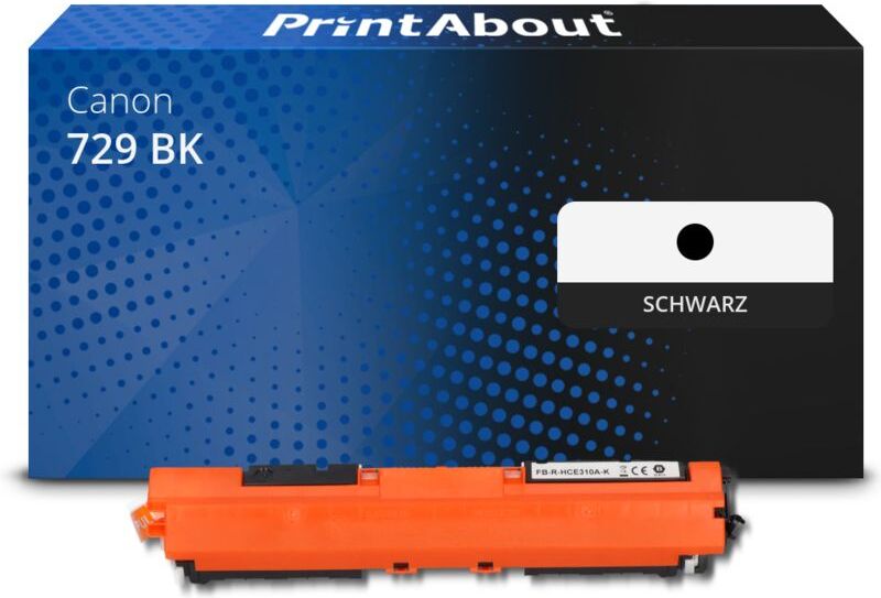 PrintAbout Toner kompatibel mit Canon 729 BK - Schwarz