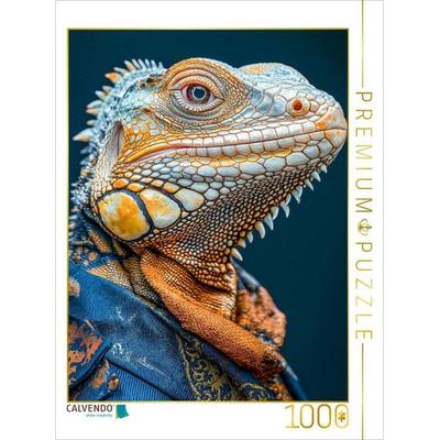 CALVENDO Puzzle Leguan leger | 1000 Teile Lege-Größe 64x48cm Foto-Puzzle für glückliche Stunden