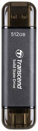 Transcend ESD310C 512 GB Externe SSD USB-A (USB 3.2 Gen 2), USB-C Schwarz TS512GESD310C