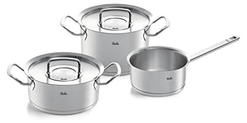 Fissler Original-Profi Collection 3-delige kookset met kookpan, braadpan en steelpan