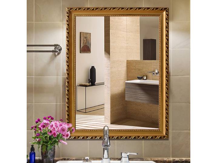Miroir de salle de bain encadré, maquillage, Dressing, toilettes, miroir mural, miroir de vanité, miroir complet du corps, douche