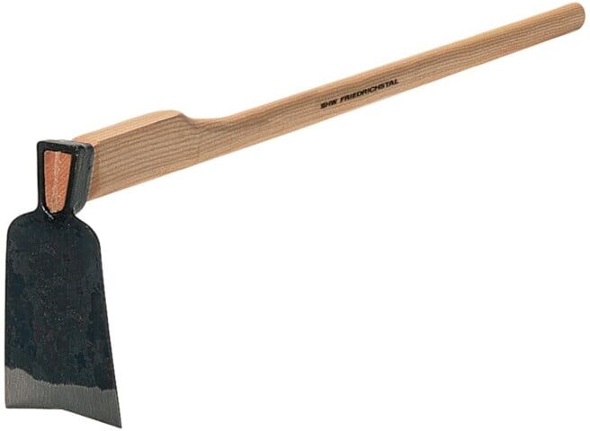 SHW Rhein. Houe avec entaille, taille 1, manche en frêne 135 cm ; SHW Schmiedetechnik (53498)