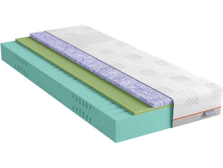 Kaltschaummatratze Matratze, 7 Zonen, GelPro Quantum 220, Kaltschaummatratze 90x200 cm, Schlaraffia, 22 cm hoch, Gelschaumauflage, patentierte Rhombo-therm Technologie, atmungsaktiv
