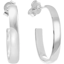trendor 68848 Damen-Ohrringe 925 Silber Steck-Creolen 20 mm