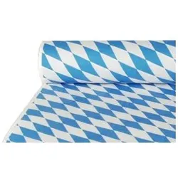 Papstar, Tischdecke, Papiertischtuchit Damastprägung "Bayrisch Blau"