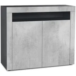 KOMMODE Valencia Beton Oxid Optik/ Beton Oxid Optik