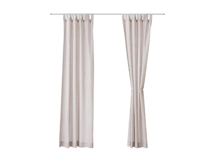 Vorhang URBANARA Tolosa , beige (nature), B:140cm H:320cm, Baumwolle, Leinen, Gardinen, Vorhang