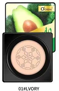 Perfect Picks Market OCHEAL Mushroom Head BB Cream Foundation Face Makeup Concealer & Cushion Compact 01 Ivory Avocado