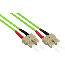 Kabelmeister Patchkabel LWL Duplex OM5 (Multimode, 50/125) SC/SC, LSZH, austauschbare Polarität, 30m (30 m), Netzwerkkabel
