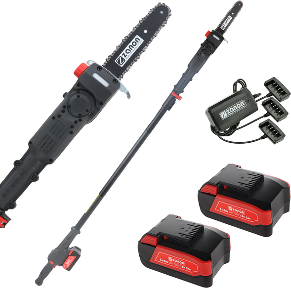 Zanon ZP 190LP - Potatore a batteria su asta telescopico - 18 V 5 Ah