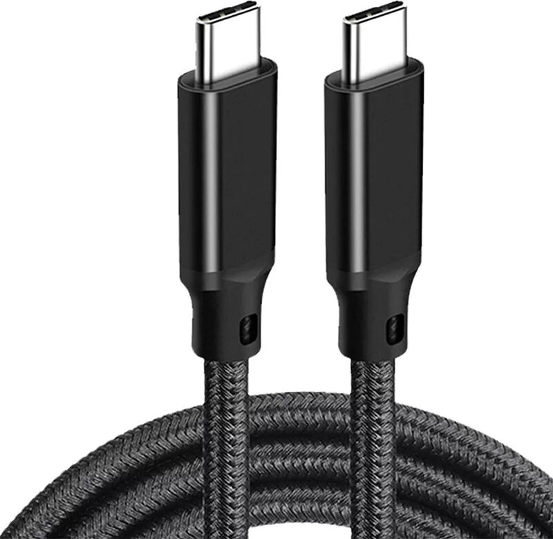 INF Câble de charge rapide USB-C vers USB-C de 2 m – noir Le noir 2 m