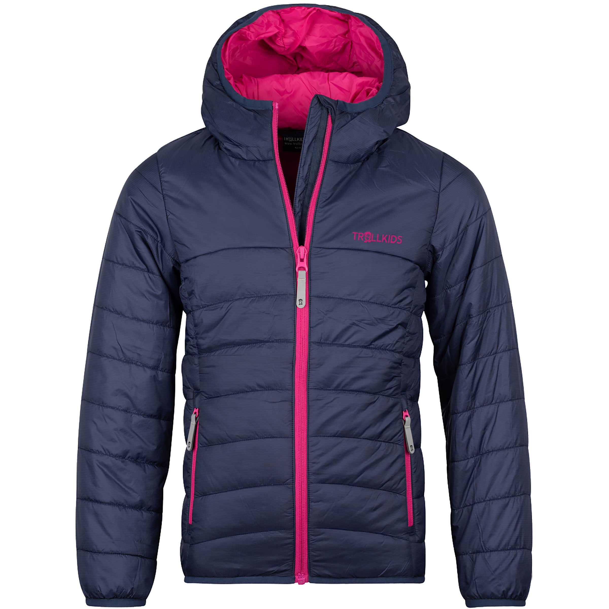 Trollkids Eikefjord Kinder Isolationsjacke blau Größe 110 Trekking Klein verpackbar
