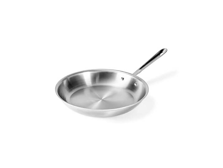 All-Clad BD55112 D5 Bratpfanne/Kochgeschirr, gebürsteter Edelstahl, 5-lagig, verklebt, spülmaschinenfest, 30,5 cm, silberfarben