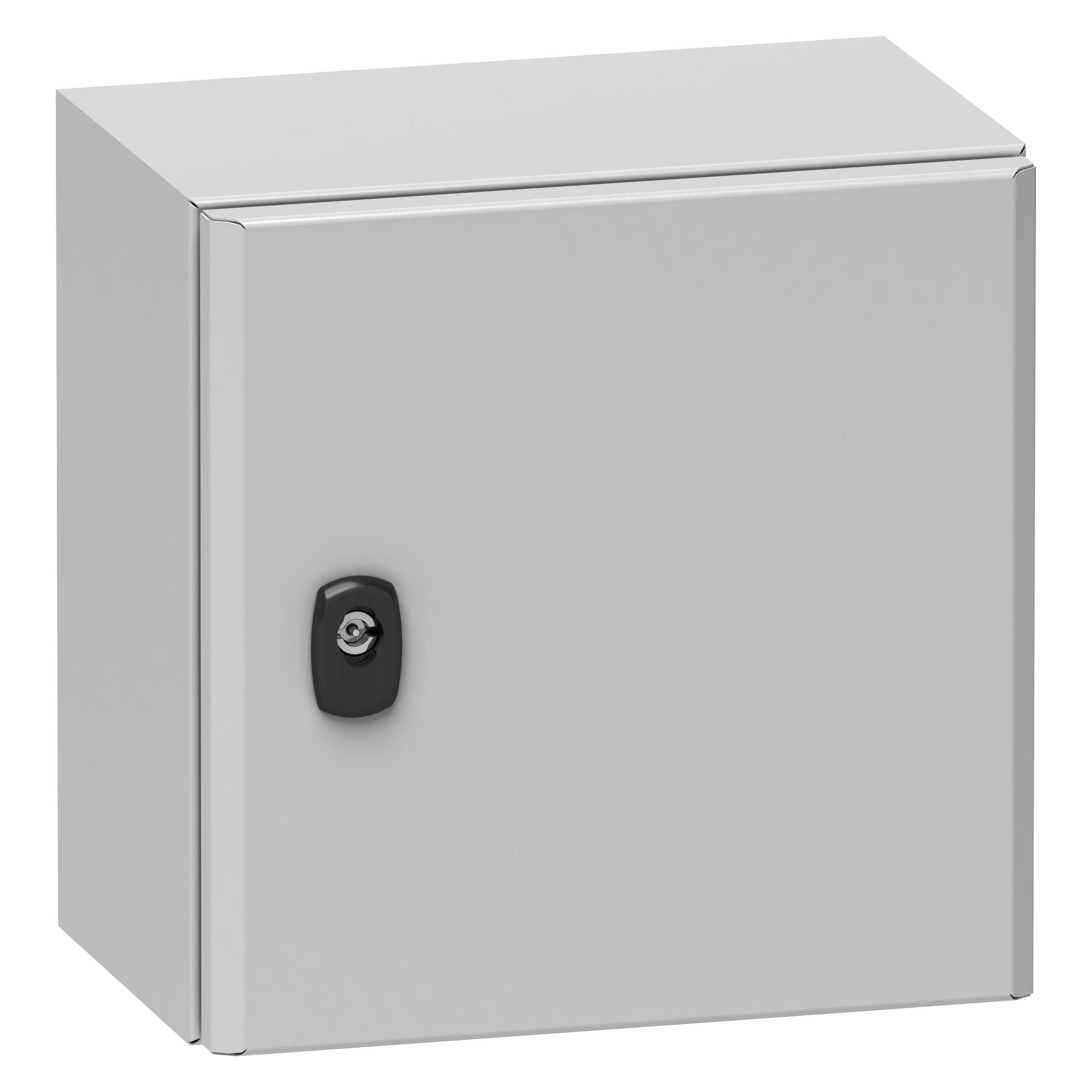 Schneider Electric Wandschrank Metall S3D, 1000 x 800 x 250 mm HxBxT RAL7035 mit Montageplatte, IP66 (NSYS3D10825P)