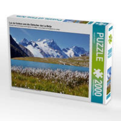 CALVENDO Puzzle Lac du Goléon und die Gletscher der La Meije | 2000 Teile Lege-Größe 90 × 67 cm Foto-Puzzle für glückliche Stunden