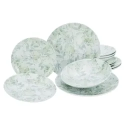 CreaTable Home Tropical Tellerset 12-tlg Porzellan