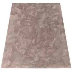 KADIMA DESIGN Teppich Kurzflor waschbar Einfarbig Wohnzimmer schmutzabweisend Taupe  160x220 | 100% Polyester | Florhöhe: 10 mm | Maschinenwäsche, pflegeleicht