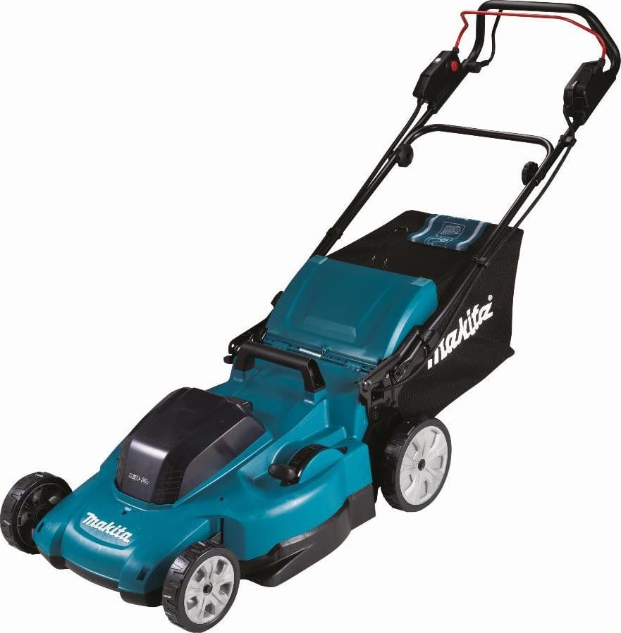 Makita Zelfrijdende grasmaaier 53 cm, 2x18V, inclusief 2x BL1850B accu's en DC18SH oplader, DLM539CT2