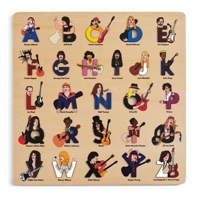Guitar Legends Wooden Alphabet Puzzle
