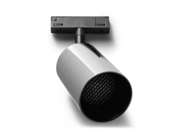 Spot sur rail Designline Tube PRO chromé GU10 - Antidark - Salon / séjour - Aluminium