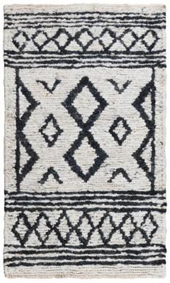 NAVATEXTURA Bali Beige and Black Hand-woven Dhurrie Jute Rug