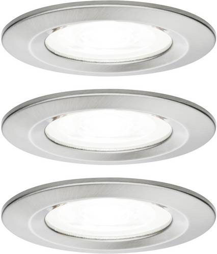 Paulmann 92979 LED-Einbauleuchte 3er Set LED GU10 19.5W Eisen (gebürstet)