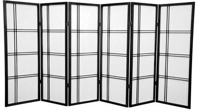 ORIENTAL FURNITURE Handmade Spruce Wood 48-inch Double Cross Room Divider (China)