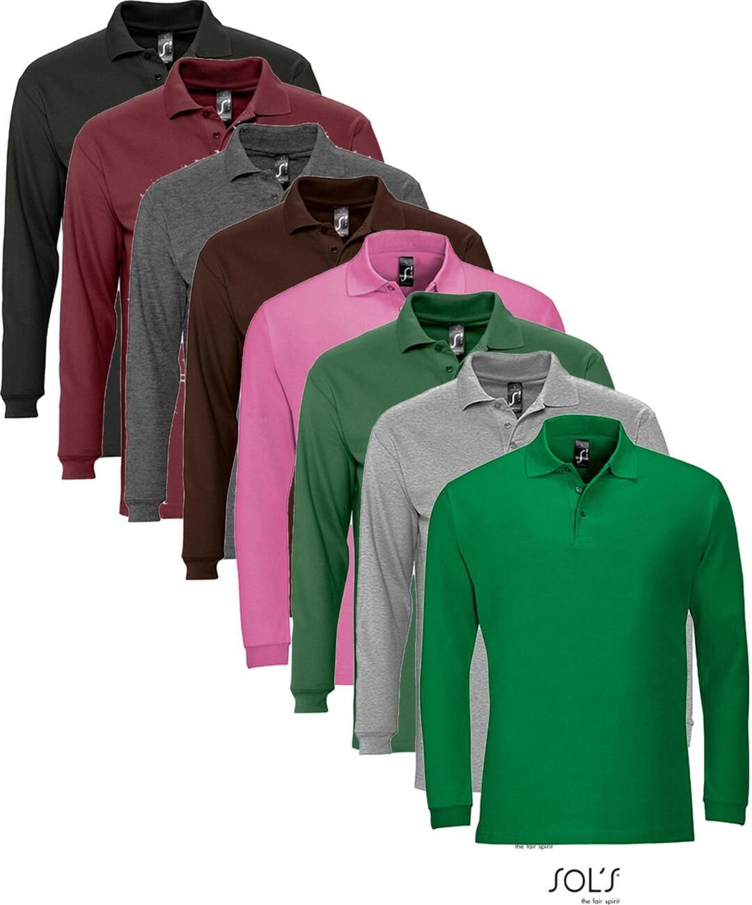 Sol´s L549 Poloshirts Golf Green M