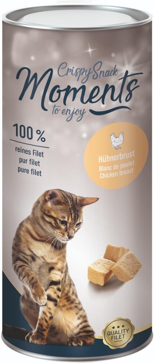 Moments Happy Cubes Snack per Gatto con Pollo 25G