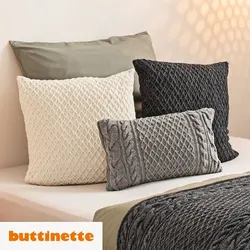 Strickanleitung – Quadratisches Kissen aus Woll Butt Socke