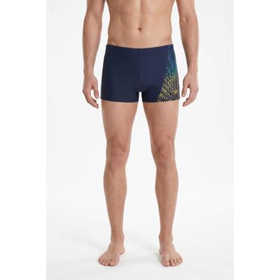 Badehose SPEEDO "PLMT ASHT AM", Herren, Gr. 6, N-Gr, blau, Obermaterial: 80% Polyamid, 20% Elasthan, Badehosen Badehose, mit langlebiger Elastizität, aus Eco EnduraFlex-Material